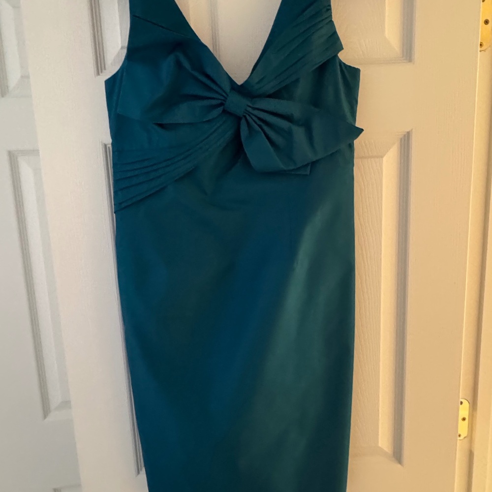 Laundry peacock green dress with bow